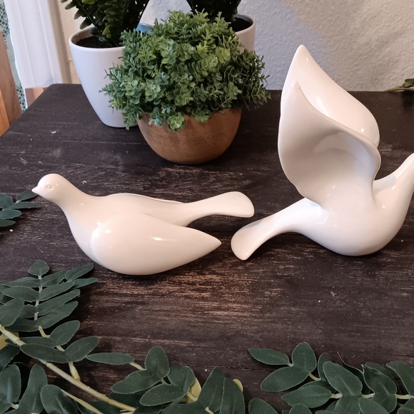 Vintage Home Interiors Resin Doves - Picture 3 of 4